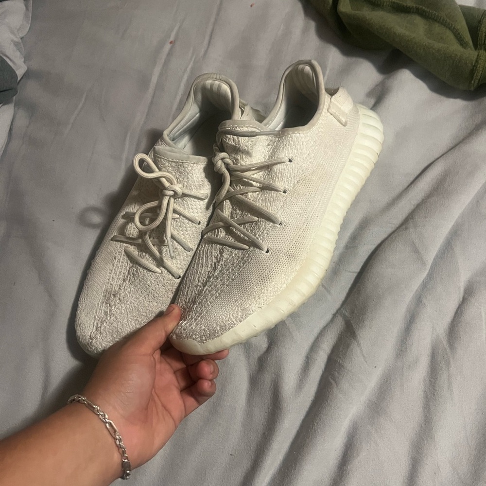 adidas Cream Athletic Shoes